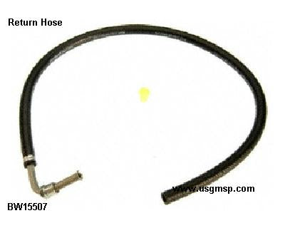 Power Steering Hose: Corvette 68-82 RETURN LINE