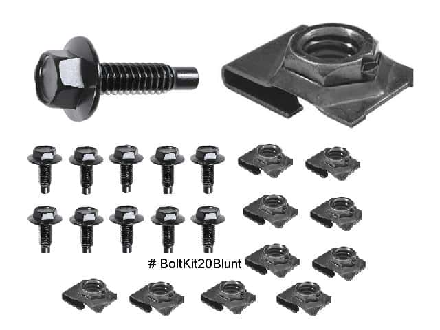 Bolt Kit: 20 Pce - 10 x 5/16-18 & 10 x U bolts w/ Blunt End bolts