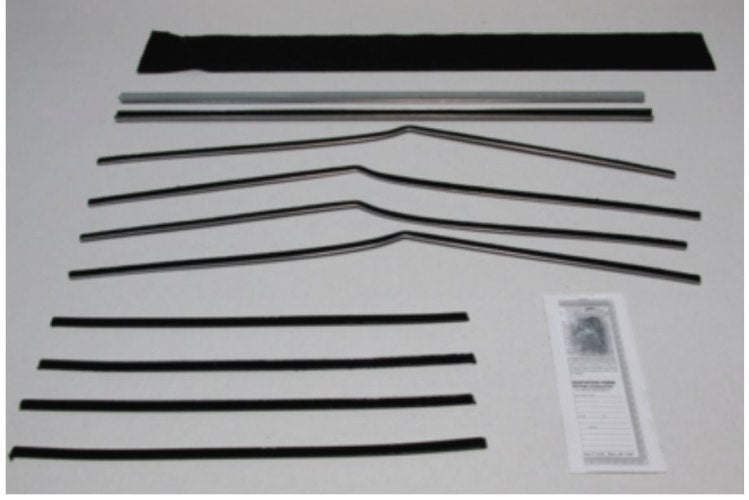 Window Felt Kit: 55-57 Chev 4 door Pillarless Hardtop - Exc Bel Air