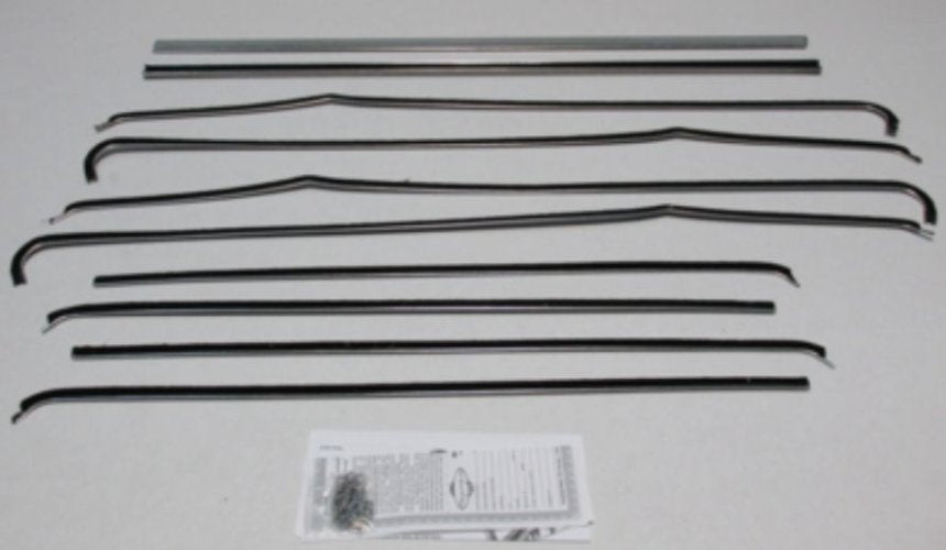 Window Felt Kit: 55-57 Chev 2 Door Belair Sedan (Authentic)