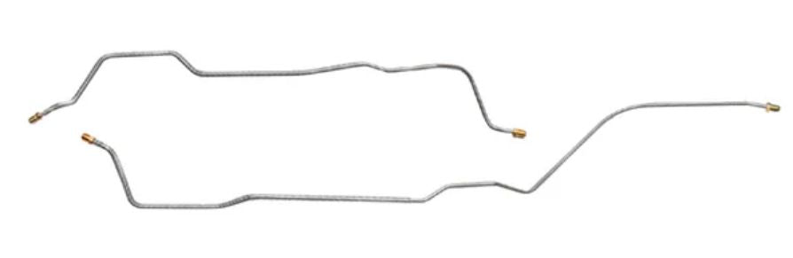 Brake Line REAR across diff - 68 Camaro or Firebird MONO Leaf - Steel