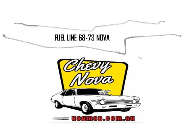 Fuel Line Nova 69-73 3/8"  Front to Rear - Steel