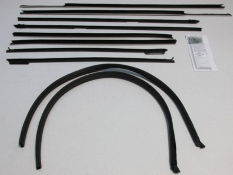 Window Felt Kit: 66 Impala Hardtop Coupe SUPER KIT (10 piece Authentic  style)