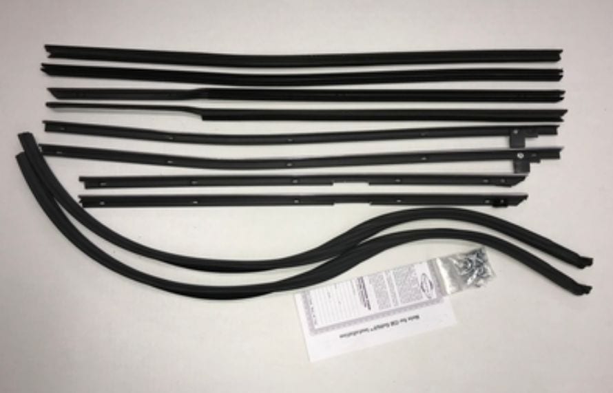 Window Felt Kit: 65-66 - 4 Door Pillarless Super Kit - 10 piece - Auth ...