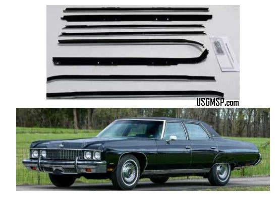 Window Felt Kit: 71-74 Chev Caprice Classic 4 door (8)