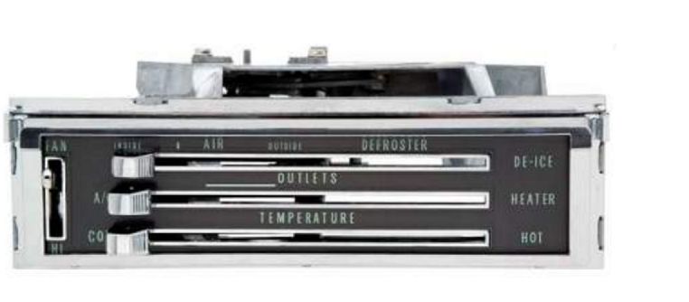 Heater Control Unit: 65-66 (to 68 Aussie) With A/C – Pontiworld
