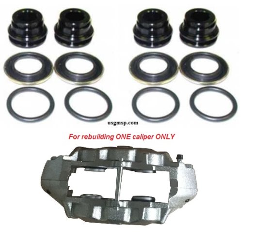 Corvette caliper o'ring upgrade kit: 65-82 Rear (2)