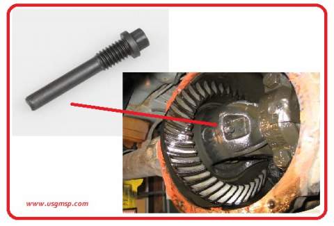 Differential Cross Pin: 10 Bolt 8.5" GM
