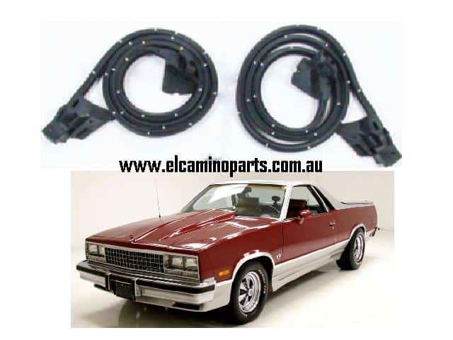 Door Seals: 78-86 El Camino / Caballero + GP MC - Thailand Made