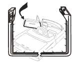 Door Seals: 71-74 Full Size 4 Dr P/Less - REAR Door