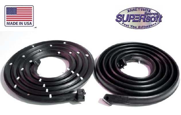 61-62 Full Size: DOOR Seals - COUPE / Conv.