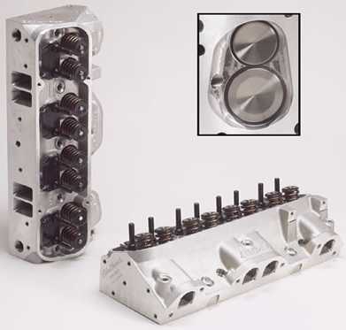 Pontiac "Performer RPM" Alloy Heads - (87cc) - Pair (Round Port)