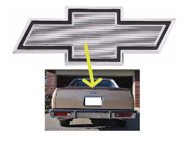 Emblem: El Camino tailgate 1978- 1987