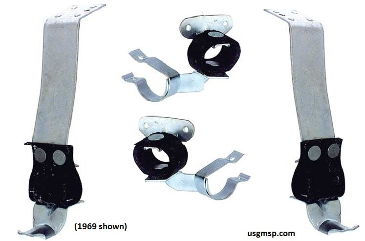 Exhaust Hanger  Set: 67-69 Camaro