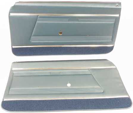 Bargain Bin: 68 Firebird Std Asmbld Door trims Pr. TEAL BLUE