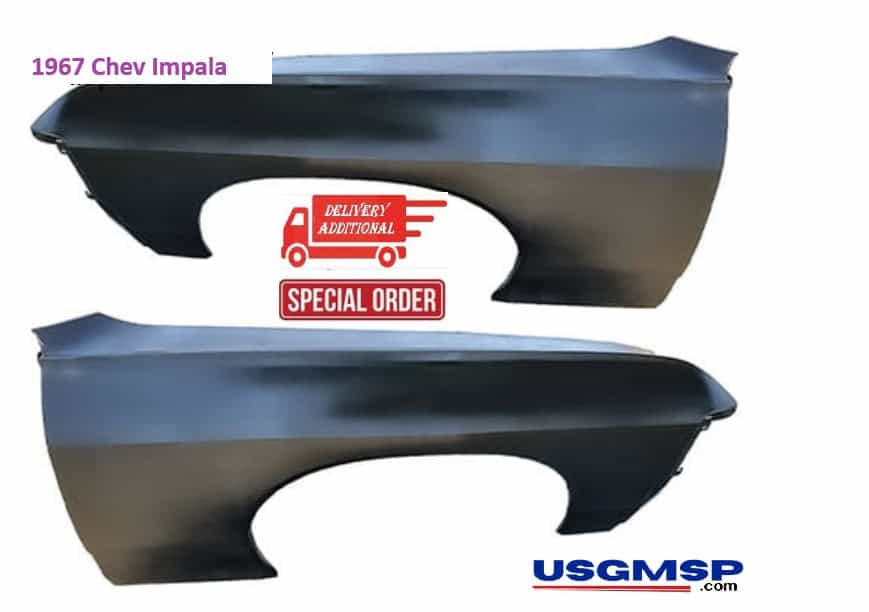 67 Chev Fender - Belair / Impala / Caprice (ea) - Choose LH or RH