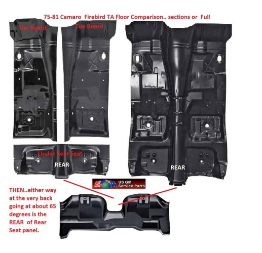 Floor Pan section Demo: 75-81F