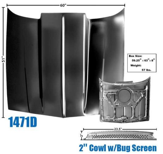 Hood: El Camino Cowl Induction 78-87