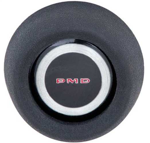 Horn CAP: Pontiac Firebird TA 69-70 "PMD" Sports Wood Steering Wheel - BLACK