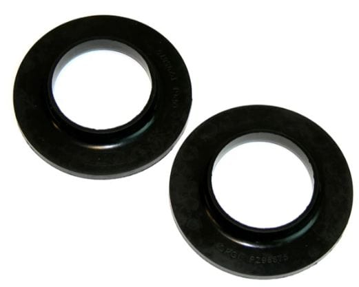 Coil Spring Insulators: 1964-77 GM A-Body Rear -  Black Rubber 2pc