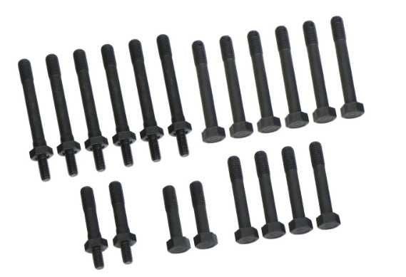 Head Bolt Kit: Pontiac V8 - 326,350,389,421,400,455. (Cast Iron)