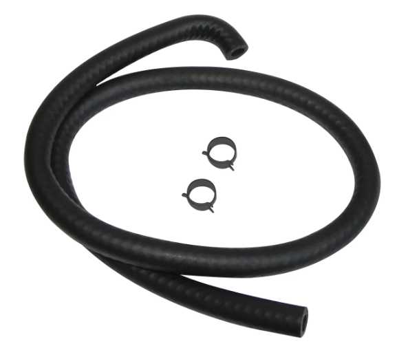 PVC Hose: 65 & later with Angles End and clamps.