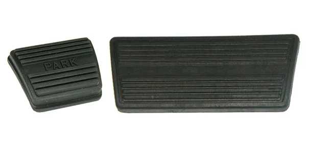 Brake Pedal Pad Kit: Auto Pad & PARK pad - 2 pads - 1964-1986 Various