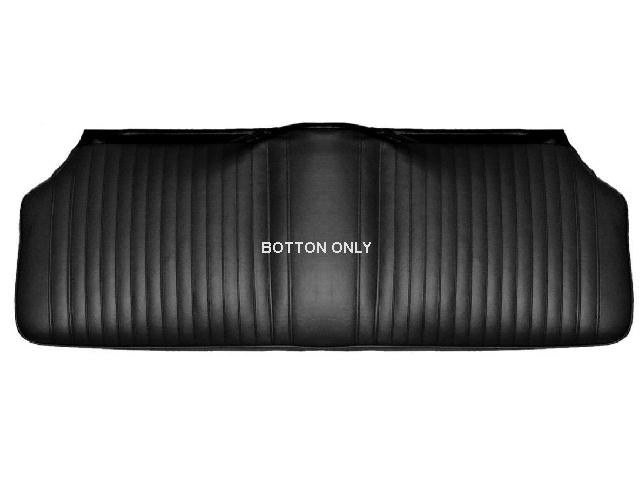 Seat Trim LOWER BACK: 67-68 F - BLACK - STD Coupe