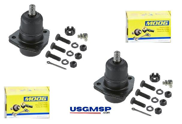 Ball Joint: Front Upper 55-82 Moog USA x 2 - Full size Chev 55-70 + 63-82 Corvette.
