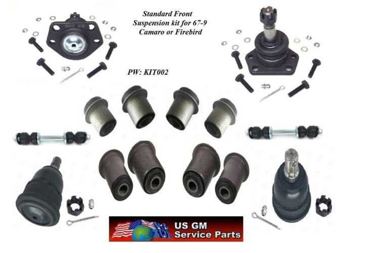 A Front Suspension Kit: 67-69 Firebird  & Camaro