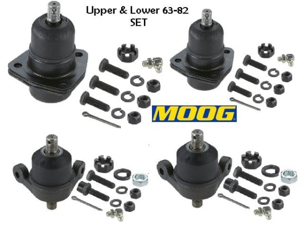 Ball Joint Kit: 58-68 Impala / Paris + 63-82 Corvette (Moog kit 4)