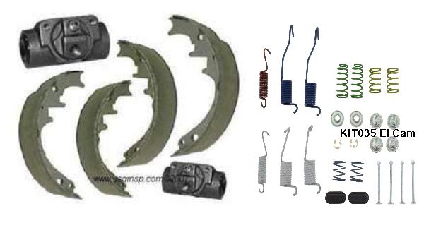 A Brake Shoes, Springs & Cylinder kit REAR: 64-72 Chev El Camino