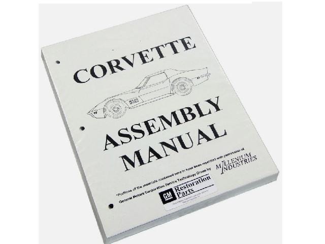 Assembly Manual: Corvette - various years