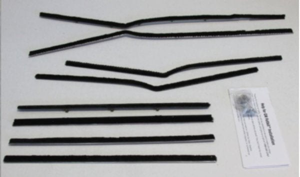 Window Felt kit: 1958 Chev Bel Air 4 door Sedan Window Felt Kit (8) Authentic