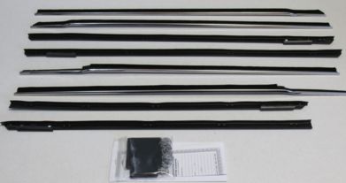 Window Felt Kit: 61-62 Chev/Pont Full size 4Dr Htp (8) Auth.