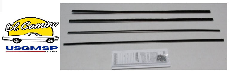 El Camino 1959-60 Window Felt Kit - Authentic Inner & Outer (4)