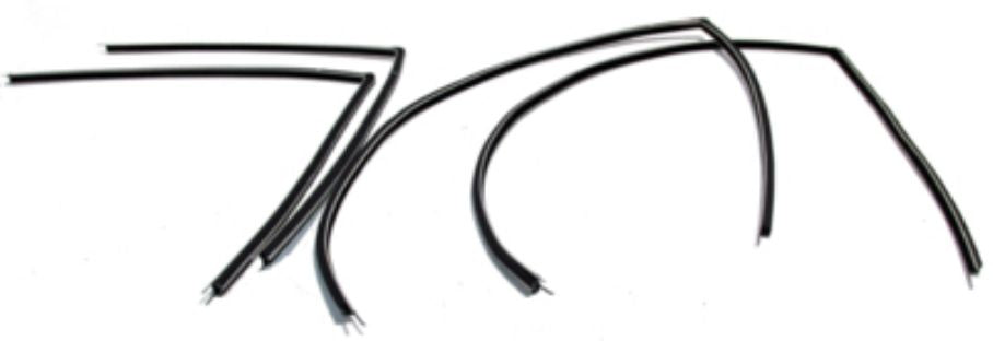 Window Felt Kit: 59-60 Sedan Channel set - 2 door Sedan