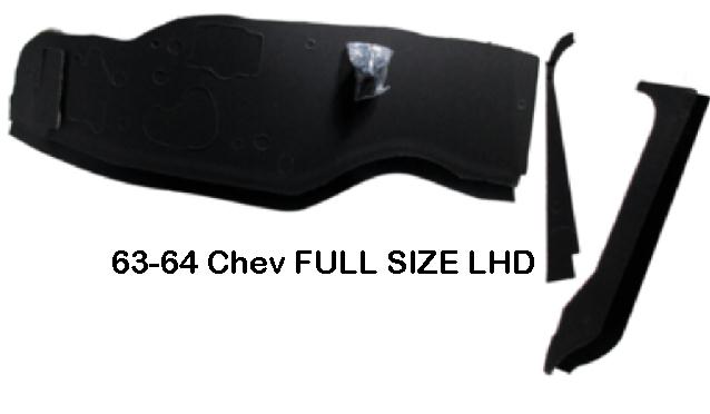 Firewall Insulation Pad: 61-62 Impala / BelAir - LHD  USA Made.