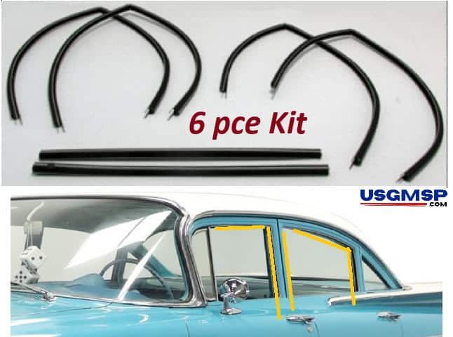 Window Felt Kit: 59-60 Sedan Channel set - 4 doors