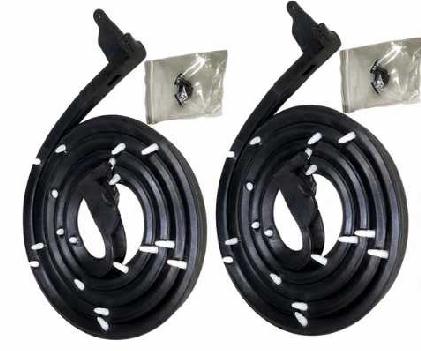 63-64 Full Size P/Less Sedan: DOOR seals (pr) - FRONT - USA MADE