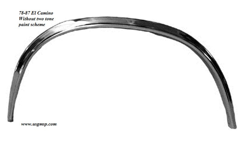 Wheel arch Molds Rear 78-87 El Camino (ea)