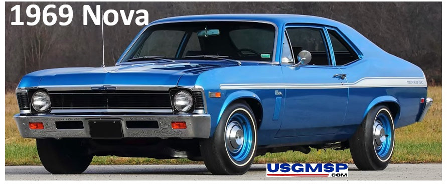 Nova 1969 Yenko Deuce Decal Kit - Black or White