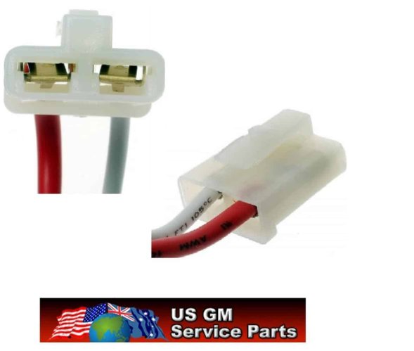 Connector: Alternator 65-80 Era Two pin FLAT