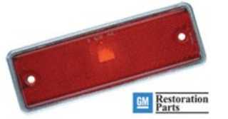 El Camino Rear Side Marker Lamp: 1978 - 87- Red- Each