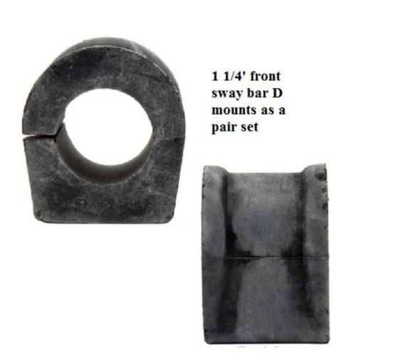 Sway Bar D Mount: FRONT - 70-81F 1 1/4 (32mm) Pair