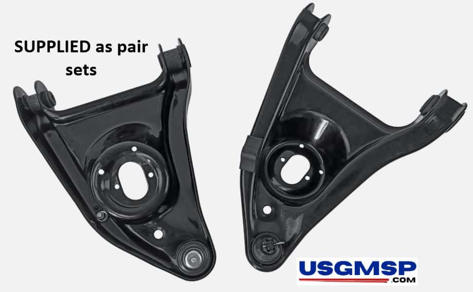 Lower Control Arm SET: 64-72 GM Chevelle, GTO, El Camino, Skylark, Cut ++