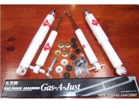 Shock Kit: 67-69 F - KYB REAR SET w/ Multi-Leaf springs (1 Pair)