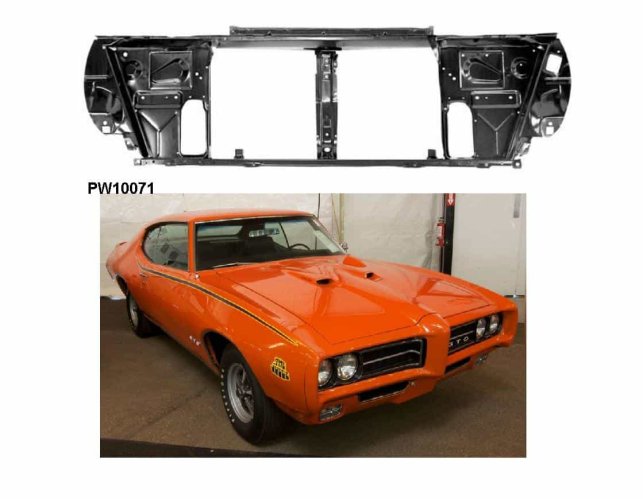 Radiator Support panel: 68-69 GTO – Pontiworld