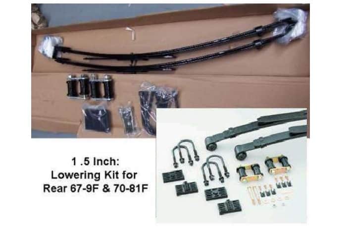 Leaf Spring Set: 67-69 F Lowered 1.5" (38mm)