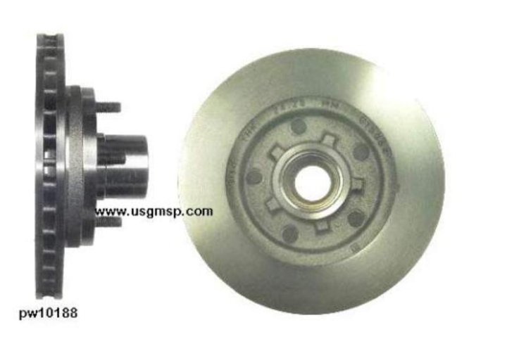 Disc Rotor: Front 82-92 Firebid TA Camaro Std (ea)